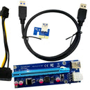 60cm USB3.0 PCI-E Express 1x To 16x Extender Riser Card Adapter SATA 6 Pin Cable