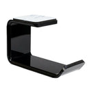 Durable Under Desk Wall Mounted Acrylic Headphone Bracket Hook Sticky Stand