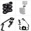 Puluz Dual Aluminum Alloy Ball Clamp For Underwater Camera Arm System
