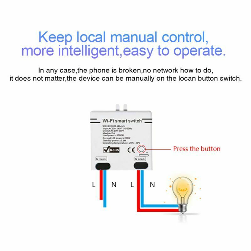 2.4G Wifi Smart Switch For Ewelink App Diy Wireless Remote Control Automati Y5V2