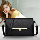 useful Elegant Fashion Lattice Messenger Bag Mini Simple Black Sling Bag Hand,a
