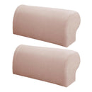 Sofa Armrest Covers Washable Loveseat Protectors with Flannel Checked Design