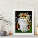 5D DIY Full Drill Diamond Painting Old Cat Cross Stitch Embroidery Mosaic