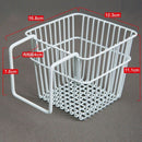 2Pcs Metal Storage Basket Kitchen Door Cabinet Drawer Back Hanger Bathroom