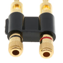 Binding Post for Banana Plug Speakers Power Amplifier Adapter, 2 Ways