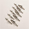 10x Stainless Steel Crocodile Alligator Clip Cable Test Lead Jumper Wire JR