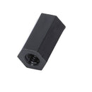 M3x10mm Female Thread Nylon Hex Standoff Spacer Pillar Black 100pcs M2B7
