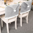 Christmas Hat Chair Covers Xmas Table Dinner Chair Back Covers Xmas Party Dec JR