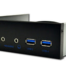 1X(5.25 Inch Desktop Pc Case Internal Front Panel Usb Hub 2 Ports Usb 3.0 A