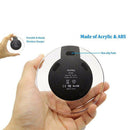 K9 Crystal Anti-slip Wireless Charger Ultra-thin Phone Charging Pad (Black)