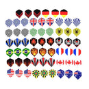 60pcs/lot dart flights in 20 kinds of patterns darts fin feather accessory JR