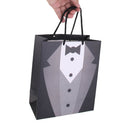 Tuxedo Gift Bags Wedding Present Paper Bags With Handles Black