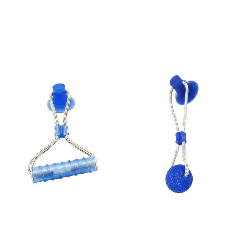 2 PCS Chew Toys for Dogs Teething with Large Suction Cup, Holds the Floor
