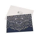 Royal Blue Wedding Party Lace Flower Invitations Cards Greeting Cards