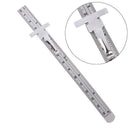 6" Stainless Steel Pocket Rule Handy Ruler with inch 1/32â€ mm/metric Graduatio_