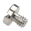 Screws 1/4" Tripod Quick Release Plate Flathead Slot For Universal Cameras