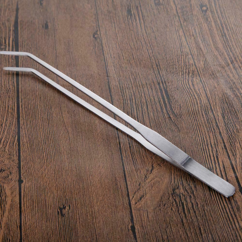 Universal 27CM Aquarium Plant Shrimp Reef Tank Straight Tweezer  Crooked A