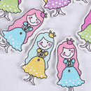 Pretty Girl 2Hole Wooden Mixed Buttons DIY Decor Sewing Crafts ScrapbookingBX