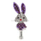 Crystal Rhinestone Rabbit Bunny Design Dustproof Anti-dust Port Plugs Cap Gift