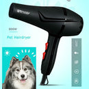 800W 3 Heat Setting 2 Speeds Anion Pet Hairdryer Cold Hot Air Hair Dryer Dry