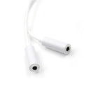3.5mm AUX Audio Mic Splitter Cable Earphone Headphone Adapter 1Male To 2FemaleES