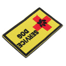 Rectangle Embroidered SERVICE DOG Patch Applique Armband Sew-on Clothes Bags