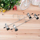 Clothes Clip Anti-slip Hangers Chrome Coat Trouser Clamp Skirt Towel Hanger New