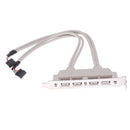 4 Port USB 2.0 to 9 Pin MainBoard Header Bracket Extension Cable for PC Panel Hn