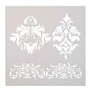 Plastic Printing Coffee Cake Stencils Template Buttercream DIY Spray Mold