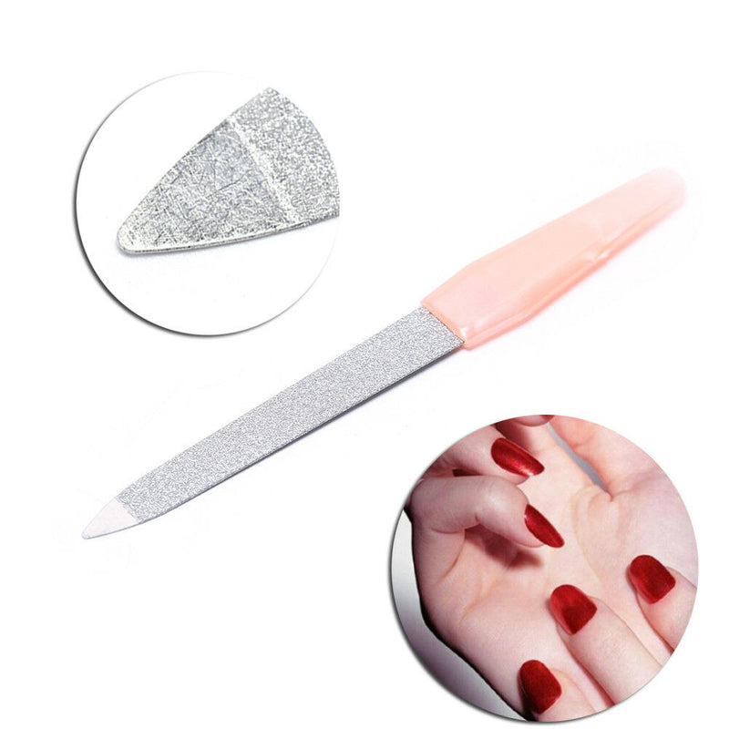 2X/Set Nail File Tool Cuticle Remover Manicure Pedicure Kit Dead Skin Fo~j Ew