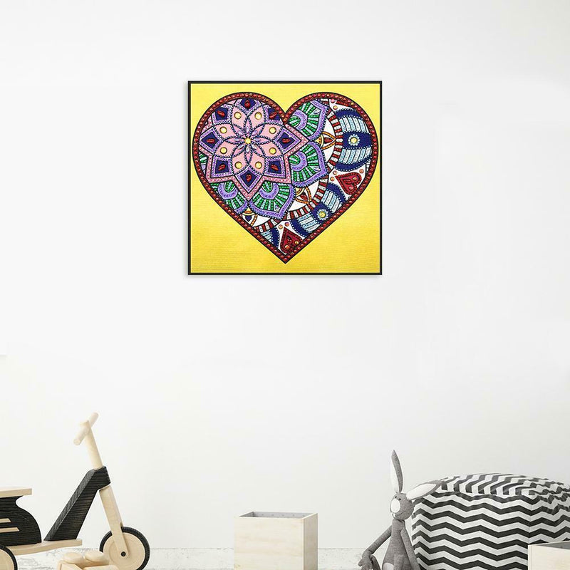 5D DIY Special Shaped Diamond Painting Heart Cross Stitch Mosaic Craft Kits