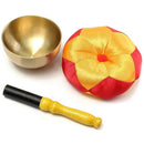 Tibetan Buddhism Meditation Healing Hand Hammered Brass Singing Bowl Cushio J5X1