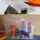 Clear Transparent Plastic PVC Travel Cosmetic Make Up Toiletry Zipper Bag  Ew