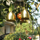 Chinese Wind Chime 2-Layer Roof 6 Bells Lucky Feng Shui Yard Garden Decor