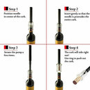4 Pcs Wine Opener Set, Air Pressure Pump Bottle Opener Gift Box Includes Wi W4G1