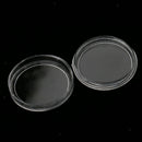 200pcs Clear Round Plastic Coin Capsules Container