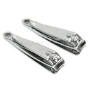 2Pcs Stainless Steel Toe Nail Clipper Cutter Trimmer Manicure Pedicure Tool