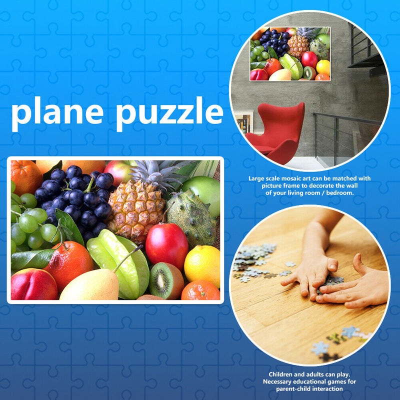 1000pcs DIY Jigsaw Paper Puzzle Pile of Fruits Educational Toys Room Decor