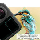 2PCS Screen Steel Protective Film + 2PCS Lens Cap Cover for GoPro Max Actio A5A8