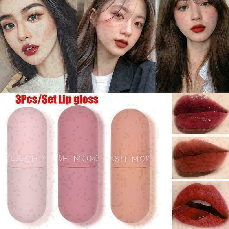 Liquid Lipstick Mirror Surface Lip Gloss Moisturizing Glaze Lip Non-stick C E7C1