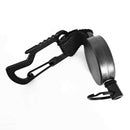 Burglar Telescopic Keychain Outdoor Retractable Elastic Wire Rope with Carabiner