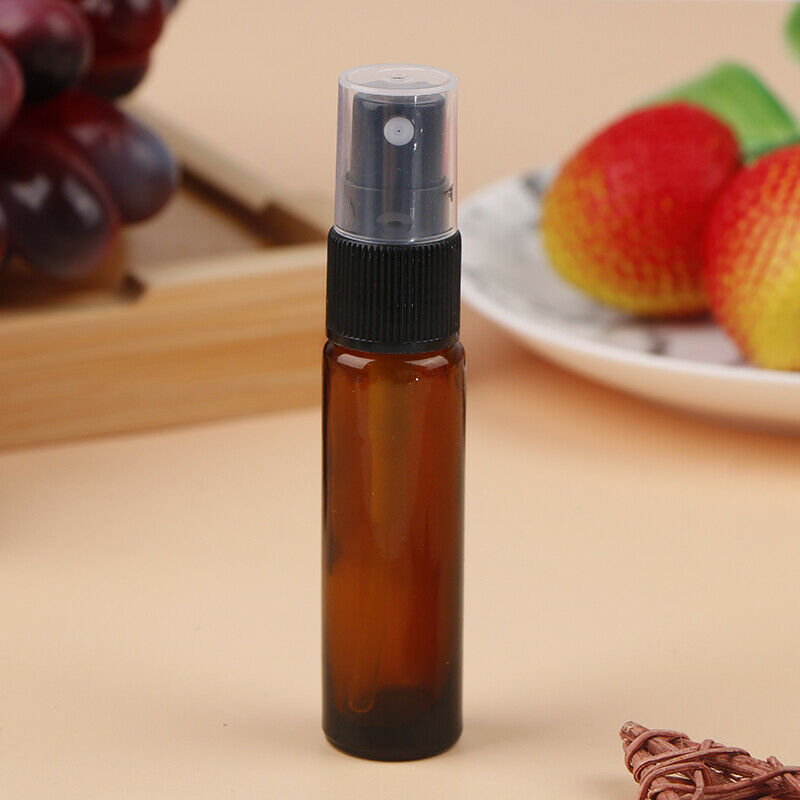 10ML Mini Empty Glass Bottle Spray Perfume Cologne Refillable Travel Organize Hn