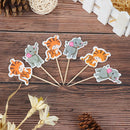 24 Piece/set Zoo Animal Elephant Lion Pattern  Cake Dessert Insert Card FT