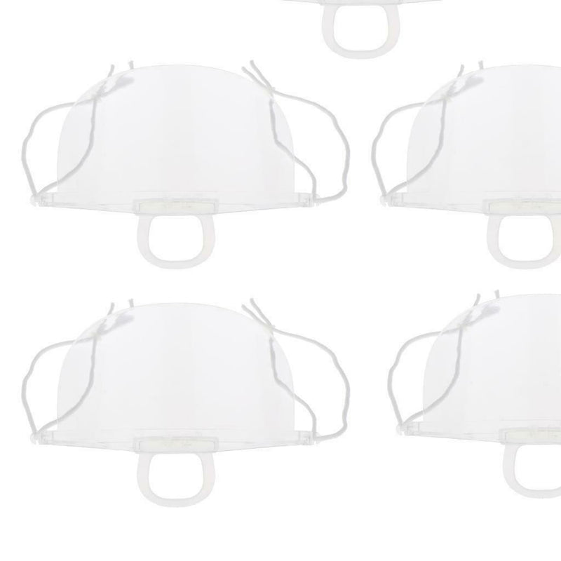 Smile Safety Face Shield Chef Hotel Visors Protect Mouth Shield 5.7x14cm