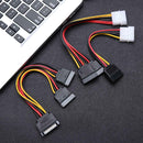 20cm 4Pin IDE to 2 Serial ATA SATA Power Supply Cable Hard Drive Adapter Cord