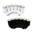 Beer Can Coolers Sleeves Reusable Drink Caddies for Events Weddings Black
