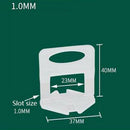 100Pcs 1Mm Leveling Wedges Tile Levelling Spacers Clips Flooring Tiling Too