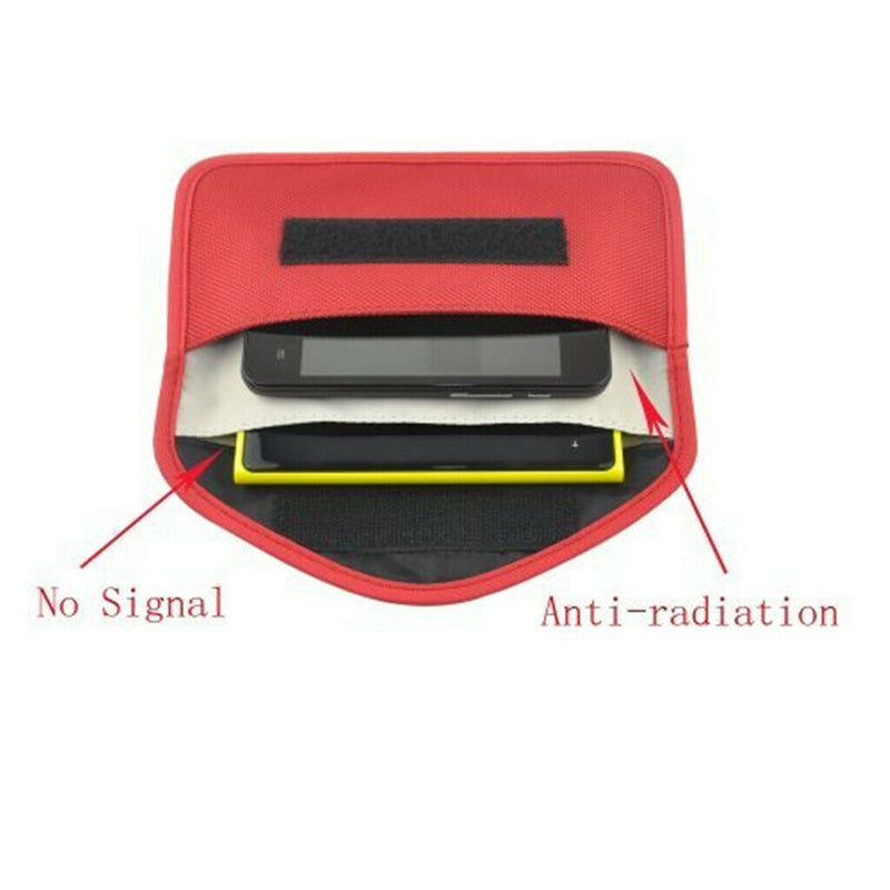 2x Phone Sleeve Pouch, Blocks All Wireless Signals Anti-Spying Shielding Pouch