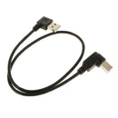 2pcs USB A Male to USB B Male Right Angle Printer Cable Lead Connector