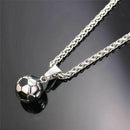 Football Pendant Necklace Men Stainless Steel Necklace World Cup Football N H7M2